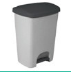 Papelera con pedal con acortar de pedal 40L