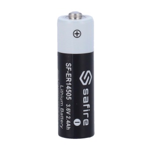 Pilha AA / ER14505 - Safire - Lítio Li-SOCl2 não recarregável - Tensão 3.6V - Capacidade nominal 2400mAh - Compatível com produtos do catálogo