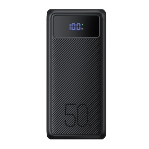 Power bank VEGER com ecrã LCD - Capacidade 56000mAh - USB-C, entrada Lightning - Saídas 2x USB-C, 3x USB-A - Carregar dispositivos 5 de cada vez - Carregamento rápido 130W | Lanterna e bússola