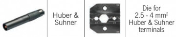 R62418830 - HU000692 - Matriz para terminais Huber & Suhner de 2,5 / 4,0 mm2 HT ITALIA