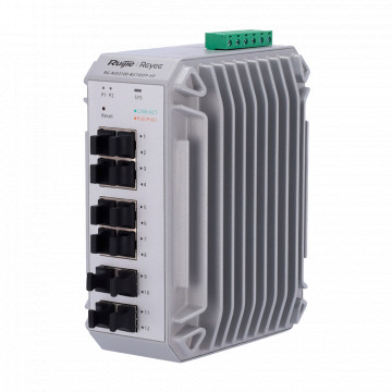 Reyee Switch Industrial Poe Cloud Cover 2 - 8 Gigabit Poe + 4 Doors Gigabit SFP - 30W by door 802.3AF/AT/Maximum 240W - Static Lag/DHCP Snoop/IGMP Snoop/Port Mirror - VLAN/LOOP/STP/ACL/Watchdog - Carril Din