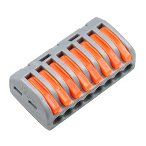 Safire - Conector de cabo - 1 Entrada e 7 Saídas - Medidor de cabos 28 ~ 12AWG - Secção 0.08 m²~ 4 mm² - 10 unidades