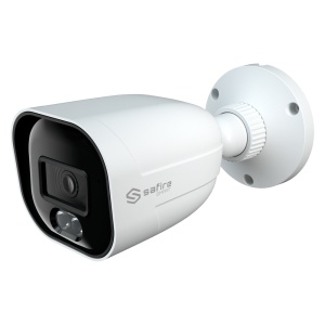 Safire Smart – Bullet-Kamera 4 in 1 Range B1 Economic mit – 3K (5 Mpx 16:9), 1/2,5 Zoll CMOS – 2,8 mm Objektiv | IR 30 m und Weißlicht 20 m – DWDR, HLC, BLC, AGC – Wasserdicht IP67