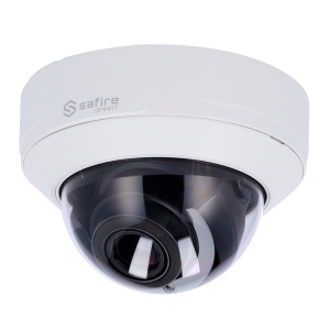 Safire Smart - Câmaras Dome IP Gama I1 IA Avançado - Resolução 8 Megapixel (3840x2160) - Lente motorizada 2.8-12 mm | Microfone | IR 50m - IA Avançada:Humano, veículo e veículo 2 rodas - Impermeabilização IP67 | PoE (IEEE802.3af) |Alarme
