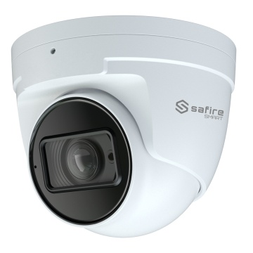 Safire Smart - Dome IP chamber Gama I2 Ai Advanced - Resolution 6 Megapixel (3296 × 1856) - Motorized Lens 2.8 ~ 12 mm | Audio | IR 50m - Advanced AI: Video Metadata and Facial Detection - IP67 Impermeability | Poe (IEEE802.3AF)