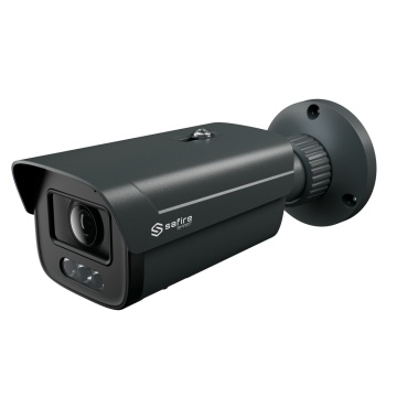 Safire Smart - IP camera Bullet E1 Artificial Intelligence - Resolution 4 Megapixel (2560 × 1440) - Motorized lens 2.8-12 mm | Audio In | DL 50m - AI: Human and Vehicle Classification - IP67 Waterproofing | Poe (IEEE802.3AF) | P2P