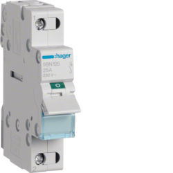 SBN125 - MODULAR SWITCH 1P 25A HAGER EAN: 3250615510082