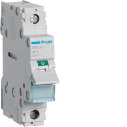 SBN140 - Modular Switch 1p 40A Hager EAN: 3250615510167