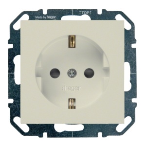 Schuko mit Fensterläden, PREMIUM creme
