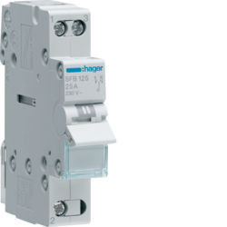 SFB125 - Modular inverter w/zero point, 1p 25a Hager Ean: 3250615510754