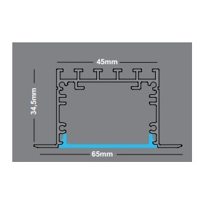 SOFLIGHT - 011.0580WO.001.84 - Luminária LED 580mm Lumiar 65 Branco Mate