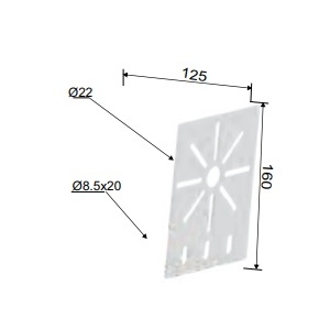 SOFLIGHT - CC-SUP-CX-01-BR-1 - Suporte para Caixa de Derivação Branco Mate