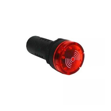 SOFLIGHT - SL-CPB01-22SM-230 - Besouso Vermelho 22mm 230Vac com Flash