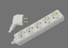 Soflight - SL -E1550B - Tom. Quintup avec câble blanc 3x1,5 5 mts