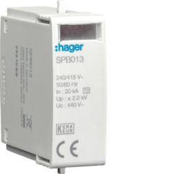 SPB013 - Cart. Recharg 40ka T2 IT 440V HAGER EAN: 3250615515193