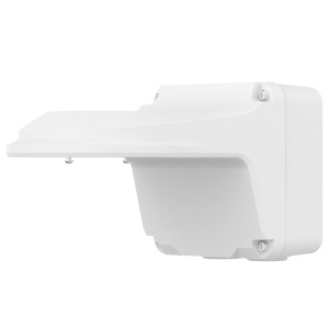 Suporte de parede - Para câmaras dome - Caixa de conexões - Apto para uso no exterior - Cor branco - Passador de cabos
