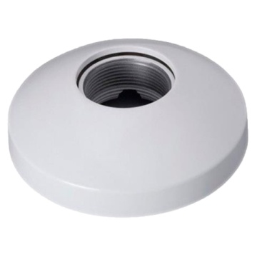 Suporte de tecto - Apto para domos motorizadas - Fabricado em alumínio e policarbonato - 41,5 mm (Al) x 133,6 mm (Ø) - Passador de cabos