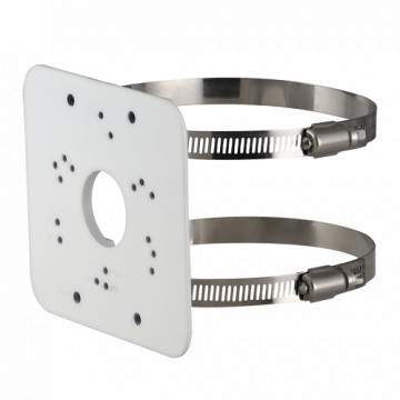 Support for Masts/Posts - For Bullet or Domes - Diameter 80 ~ 150 mm - Apt for use abroad - White color - cable dowel