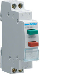 SVN391 - Double Pressure button 1na+1NF Hager EAN: 3250615721907