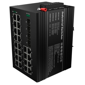 Switch PoE Marca Branca - Montagem em carril DIN - 24 portas Gigabit + 4 SFP Gigabit - 90W portas 1-2 23-24/30W portas 3-22 /Max 360W - IEEE802.3af/at/bt | PoE/PoE+/Hi-PoE - VLAN/STP/RSTP/MSTP/ERPS/SNMP/ACL - Static LAG/IGMP Snooping/DHCP Snoop/802.1x