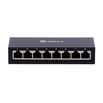 Switch Safire Desktop - 8 Gigabit Port - vitesse 10/100/1000 Mbps - Plug & amp; Play - Technologie d'épargne d'énergie - Cartal Carcass
