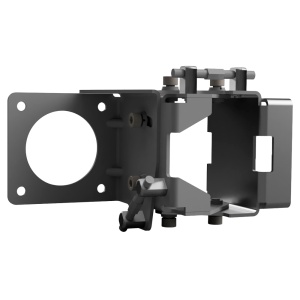 Tachyon Networks TNA-M-P Mounting Bracket. - Ajuste de precisão de +/-15° no azimute. - Ajuste de precisão de +/-15° na elevação. - Compatível com mastros até 50 mm. - Design robusto para um alinhamento milimétrico. - Dimensões compactas de 150 x 100 x 10