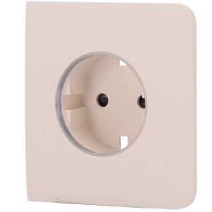 Tampa lateral para ficha de base tipo F - Compatível com AJ-OUTLETCORE-BASIC - Proteção contra poeiras, salpicos, objetos - Sem controlo do consumo - Sem controlo remoto - Cor marfim