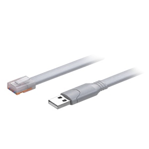 Teltonika - Cabo adaptador de consola USB para série RJ45 - Chipset FTDI FT232RL e transceptor ZT213 - Níveis de sinal de série padrão RS232 - Ligação USB 2.0 macho para 8P8C RJ45 macho - Comprimento físico do cabo de 1.8 metros