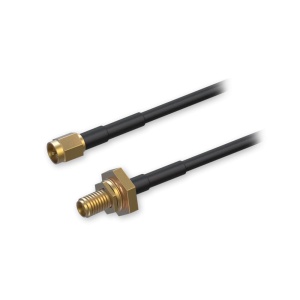 Teltonika - Cabo de extensão SMA - Frequência 0~6000 MHz - Conector SMA macho e fêmea - Impedância 50 ohms - Atenuação 3.5 dB @ 2700 MHz
