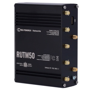 Teltonika Router Industrial 5G - 5G U -6GHz SA / NSA Dual Sim - 5 ports 10/100/1000Mbps - jusqu'à 3,4 Gbps Download | Téléchargement de 550 Mbps - WiFi 802.11 b / g / n / ac | Positionnement GPS - boîte en aluminium