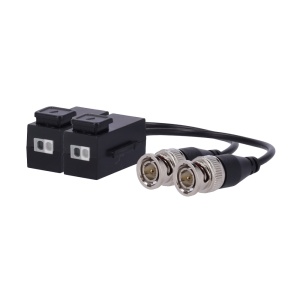 Transceptor passivo por par trançado SAFIRE - Optimizado para HDTVI, HDCVI, AHD e CVBS - 1 canal de vídeo - Inclui um conjunto de emissor e recetor - Alcance: 150 ~ 350 m - Resolução 8Mpx, 5Mpx, 4Mpx, 3Mpx, 1080p, 720p