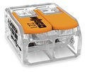 Wago - Compact Lagger | Up to 0 6mm '| Orange I Transparent | 2 Drivers | ref. 221-612 novelty