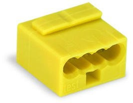 WAGO - Micro Push Wire {B 0,6-0,8 mm '| Jaune | 4 conducteurs | Réf. 243-504