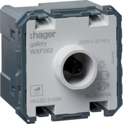 WXF062 - Galerie 2M Variateur rotatif universel Hager Ean: 3250617192873