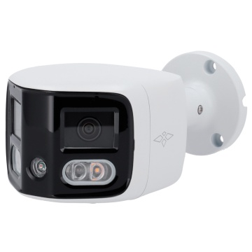 X-Security 8-Megapixel-IP-Bullet-Kamera – Aktive Abschreckung | SMD 4,0 – 2 Linsen 2,8 mm / Dual-Licht 20 m – WDR 120 dB | Integriertes Mikrofon und Lautsprecher – PoE | H.265 – Intelligente Funktionen