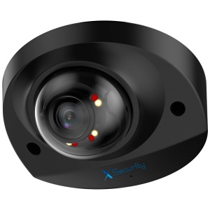 X-Security Mini-Dome-IP-Kamera – 4 Megapixel (2688 x 1520) – 2,8 mm festes Objektiv – WDR 120 dB | Dual-Light-Reichweite 30 m – WizSense, mit Klassifizierung von Personen und Fahrzeugen – Micro SD | IP67 | IK10