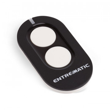 Zen2C - 2 channel emitter 433 MHz fixed code. Color: Black with white buttons