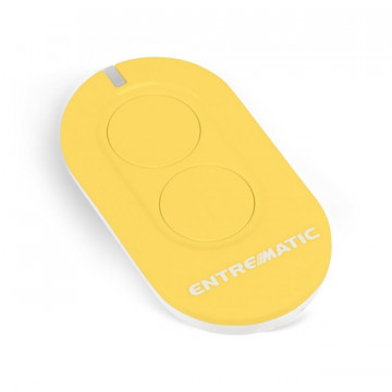 ZEN2Y - Emisor de 2 canales 433 megahercio laminación-código. Color amarillo. Configurable no modo AES128