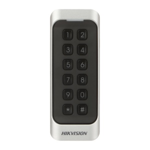 Zutrittsleser für Rahmen - EM- und PIN-Kartenzugang - LED- und akustische Anzeige - Wiegand 26/34 | RS485 – Kompatibel mit Hikvision-Controllern – Geeignet für den Außenbereich IP65