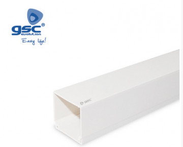 000300616 - 8436039206168 Channel électrique blanc avec une vis de 2m 25x25 mm