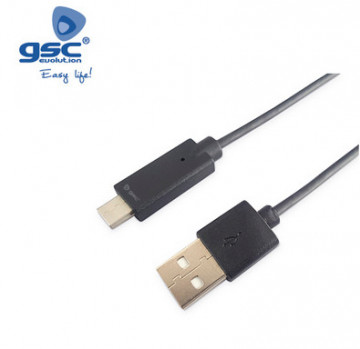001402967 - 8433373029675Cabo USB masculino a USB Tipo C masculino 2.0 - 1,5M