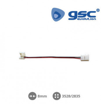 001501594 - 8433373015944Clipe + cable to unite 8mm SMD3528/2835 LED strips