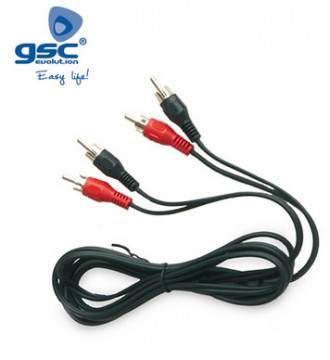 002600934 - 8436021949349 Audio 2 RCA mâle pour 2 mâles RCA 1,5m