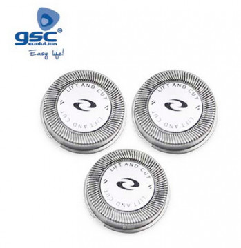 002703029 - 8433373030299Lâminas de afeitar giratorio compatible PHILIPS KQ55
