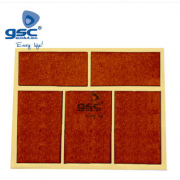 003802773 - 84333730277325 Felters Square Stickers 28x44mm - Brown