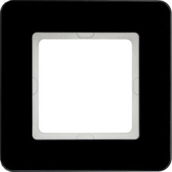 10116076 - Q.7 - marco x1, Vaso negro HAGER Ean:4011334449935