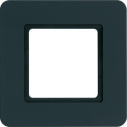 10116106 - Q.7 - marco x1 p/ LED, antracita HAGER Ean:4011334502340