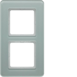 10126079 - Q.7 - quadro x2, Vidro branco HAGER EAN:4011334449843