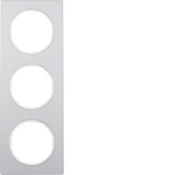 10132274 - R.3 - quadro x3, Alumínio/branco HAGER EAN:4011334393252