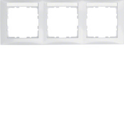 10238919 - S.1 - marco x3 p.-ETIQ. Horz., blanco HAGER Ean:4011334277033